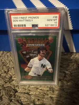 Tarjeta de béisbol PSA 10 DON MATTINGLY 1993 TOPPS MEJOR PROMOCIÓN 1/5000 no refractor Foto 1 de 3