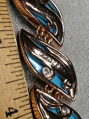 Brazalete Bradford Exchange Serene Breeze Healing enchapado en cobre oro rosa B42 Foto 1 de 4