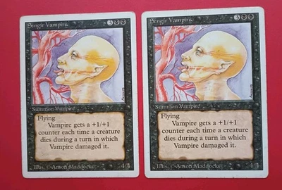 Magic the Gathering MTG Revised SENGUIR VAMPIRE X 2  LP & MP U 1994 VINTAGE! - Image 1 of 4