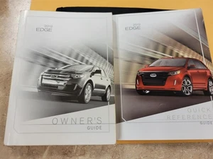 2012 FORD EDGE OWNERS MANUAL & CASE (QUICK REF ) - Foto 1 di 7