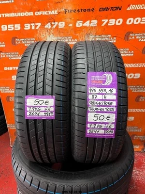 2x 195 55 R16 87H BRIDGESTONE TURANZA T0056.6/6.6 MM REF. 2641 - Imagen 1 de 4