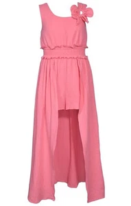 NEW Bonnie Jean Girl Size 7 "PINK GAUZE" Walk-Through Skirted Shorts Romper NWT - Picture 1 of 3
