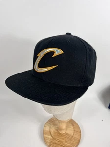 Mitchell & Ness Cleveland Cavaliers Cavs Snapback Hat Metallic Cap Logo NBA - Picture 1 of 8