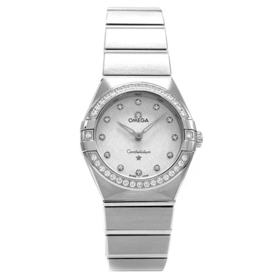 Reloj Omega Constellation 28 mm esfera y bisel de diamantes - inventario 7383 Foto 1 de 4