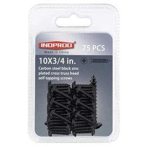 Schwarze Holzschrauben 3/4 Zoll, 75 Stück Blechschraube #10 x x  - Bild 1 von 7