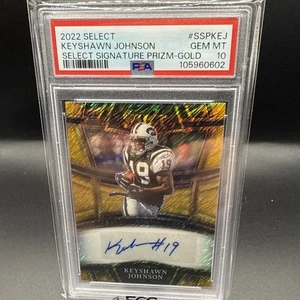 2022 Select Keyshawn Johnson Signature Gold /10 - Foto 1 di 5