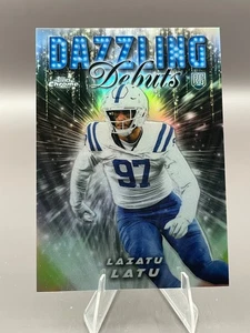2024 Topps Chrome LAIATU LATU (RC) Dazzling Debuts Rookie Insert #DD-10 SSP - Picture 1 of 5