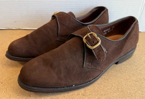 Allen Edmonds Standish Brown Leather Monk Strap Shoes Size 8 D Made In USA - Picture 1 of 10
