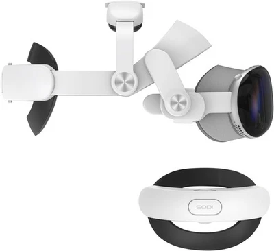 Sodi One Button Retractable Elite Strap For Apple Vision Pro White New Boxed - Image 1 of 4