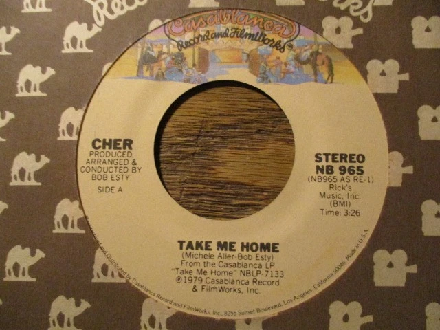 CHER "TAKE ME HOME" 45 RPM Foto 1 de 1