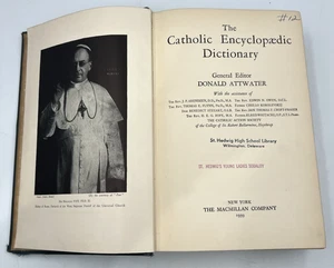 The Catholic Encyclopaedic Dictionary, Donald Attwater, 1939 HC Rare HTF - Picture 1 of 10