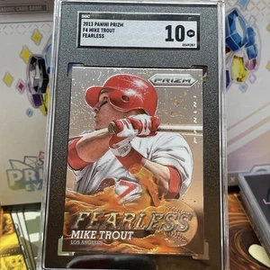 2013 Panini Prizm - Fearless Mike Trout #F4 SGC 10 GEM MINT - Picture 1 of 12