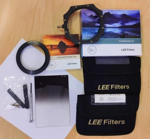 Lee Filters Foundation Holder Kit, 100mm 0.9ND soft grad, 77mm Lens Adapter Ring - Picture 1 of 4