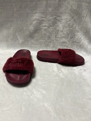 Puma Fenty Rihanna Borgoña Púrpura Piel Tobogán Talla 6.5 37 Foto 1 de 4
