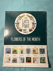 Plaid Folk Art One Stroke Painting Worksheet Pack -flowers of the month - Picture 1 of 16
