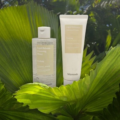 2 PC MAMONDE Lipid Balance Purifying Korean Beauty Amino Foam + Cleansing Water - Image 1 of 3
