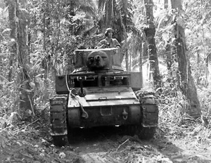 WW2 WWII Photo World War Two / US Marine Corps M3 Stuart Munda New Georgia 1943 - Picture 1 of 1