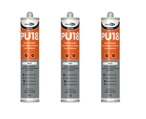 Adhesivo y sellador de poliuretano Bond it PU18 blanco/negro y gris 310 ml - Imagen 1 de 1