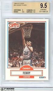 Danny Ferry RC BGS 9.5: 1990-91 Fleer Rookie Card POP 3