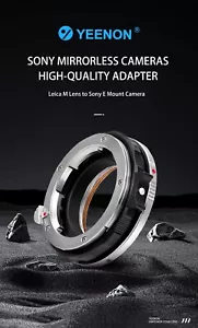 YEENON LM-E Macro II Adapter - Leica M Objektiv auf Sony E Mount Kamera A7 A9 NEX - Bild 1 von 15