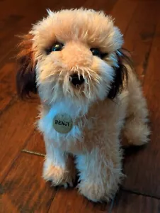 Vintage BENJI Plush Stuffed Dog 11” 1978 Dakin & Co. San Francisco Brass Tag - Picture 1 of 7