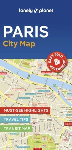 Map Ser.: Lonely Planet Paris City Map : Durable Full-Color Travel Map with Easy-Fold Format, Slipcase and Itineraries by Lonely Planet (2024, Sheet Map, Folded / Sheet Map, Folded)