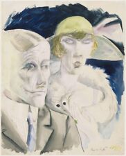 Cafe Couple : Otto Dix : 1921 : Archival Quality Art Print Suitable to be Framed