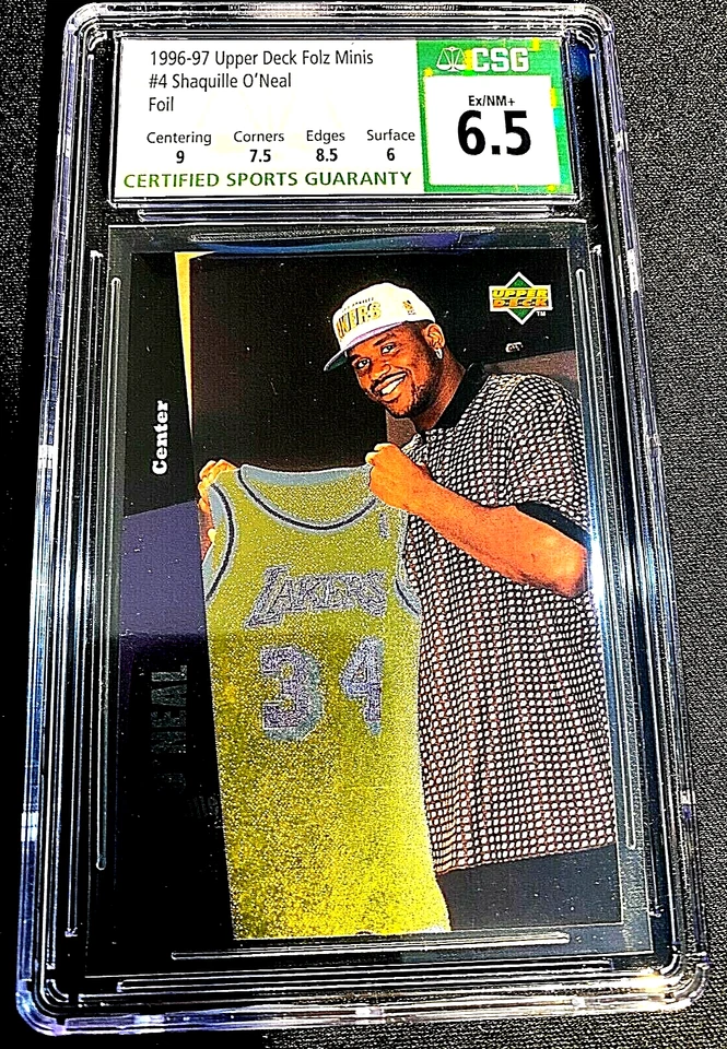 1996-97 Upper Deck Folz Minis Cardzillion Foil SHAQUILLE #4 CSG 6.5 =GRD680= - Image 1 of 2