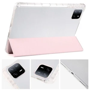Funda inteligente de cuero TPU transparente 3 pliegues para tablet iPad Pro 13 2024 ROSA - Imagen 1 de 3