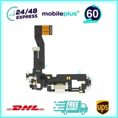 Ladebuchse für iPhone 12 Weiß Dock Connector Flex Ersatz - Bild 1 von 3