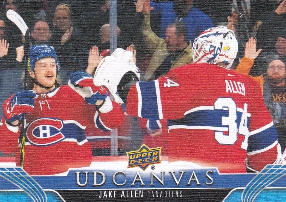 2023-24 UPPER DECK HOCKEY CANVAS JAKE ALLEN MONTREAL CANADIENS #C42 - Image 1 of 1