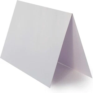 #Paper24Plus-25 St.-Tischkarten blanko Platzkarten,Weiß - 6 x 10 cm-300g - Bild 1 von 12