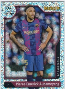2021-22 Merlin Chrome UEFA Speckle #141 Pierre-Emerick Aubameyang Barcelona /150 - Picture 1 of 2