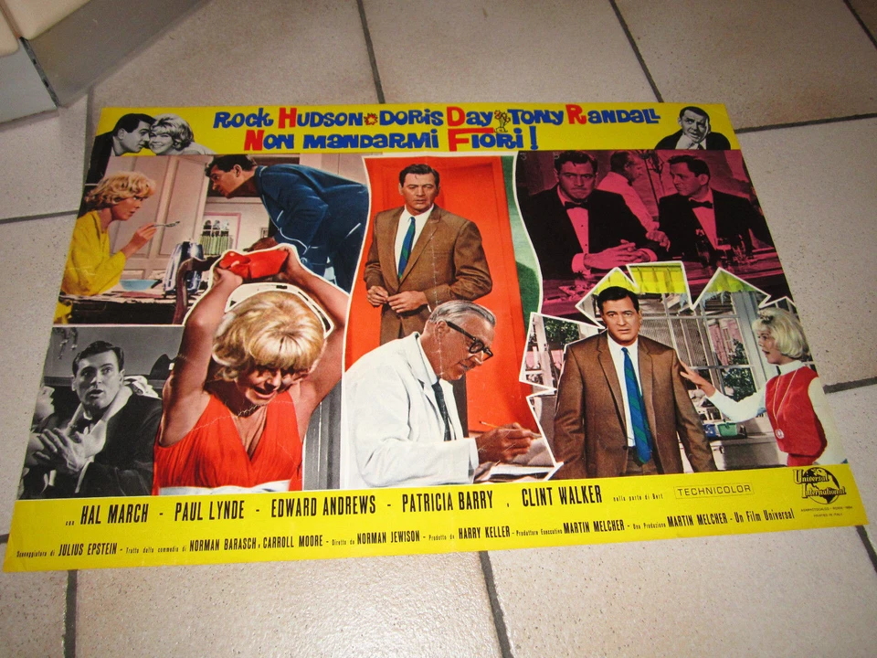 FOTOBUSTA   NON MANDARMI FIORI ROCK HUDSON DORIS DAY 1964 - Bild 1 von 1