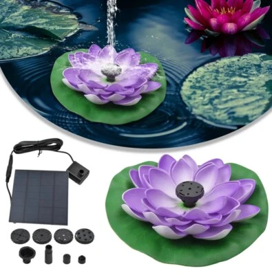 Solarpumpe Solar Springbrunnen Fontäne Gartenbrunnen Teichpumpe Wasserspiel DHL - Bild 1 von 4