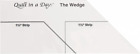 Quilt in a Day The Wedge Ruler Clear 