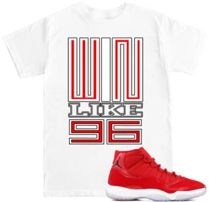 Camiseta Win Like 96 Gimnasio Roja Blanca a juego con Air Js 11 Retro 11 zapatos - Imagen 1 de 1