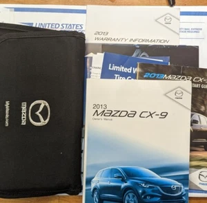 2013 Mazda CX-9 Factory Owner's Manual Handbook With Case OEM Free Shipping  - Bild 1 von 2