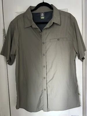 Camisa Alpine Design Tech Series, manga curta, botão para baixo, tamanho G - Imagem 1 de 4