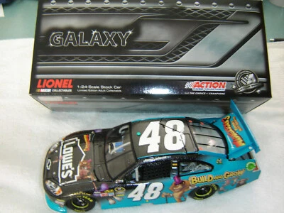 NASCAR 2012 JIMMIE JOHNSON # 48 MADAGASCAR 3 LOWES GALAXY VERSION 1/24 ONLY 248 - Image 1 of 4