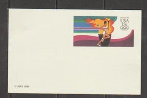 USA SC # UX102 POSTKARTE 1984 Olympische Taschenlampenlauf 13 Cent NEUWERTIG KOSTENLOSER VERSAND USA - Bild 1 von 1