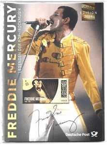 Germany 2024 Gold Edition “Freddie Mercury” Regular Stamp and Gold Version. HCV - Picture 1 of 1