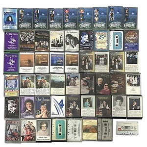 Vtg Gospel Hymns Christian Songs Religious Music Cassette Tapes lot of 53 - Picture 1 of 7