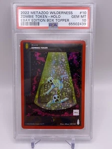  2022 Metazoo Wilderness X eBay TOKEN-HOLO BOX ZOMBIE |PSA 10| 10/10 - Foto 1 di 6
