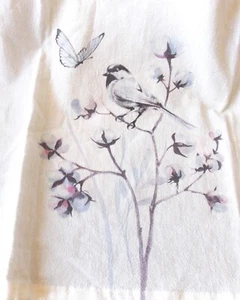 TORCHON IMPRIME FANTAISIE LA MESANGE - Imagen 1 de 3