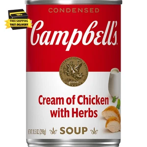 Condensed Cream of Chicken Soup with Herbs, 10.5 Oz Can ⭐️⭐️⭐️⭐️⭐️ - Picture 1 of 7