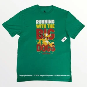 NWT!! Disney Parks RunDisney Pluto "Running with the Big Dogs" Shirt | Medium - Picture 1 of 2