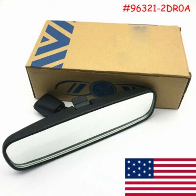 New Interior Rear View Mirror for Nissan 96321-2DR0A / 96321-2DR0-A103 1996~2007 - Image 1 of 4