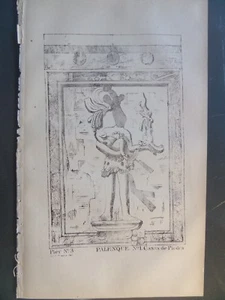 Palenque Maya Temple Inscription by Frederick Catherwood Mesoamerica 1855 #3 - Picture 1 of 1