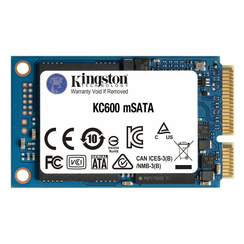 Kingston KC600 512GB SSD, SATA 3, mSATA Interne Festplatte (SKC600MS/512G)